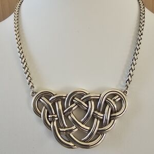 Brighton Collectibles Jewelry Interlock Braid Collar Necklace Retired